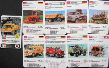 Schmid Spiele "Nutzfahrzeuge Teil 2" 1972 Cardgame (10449)